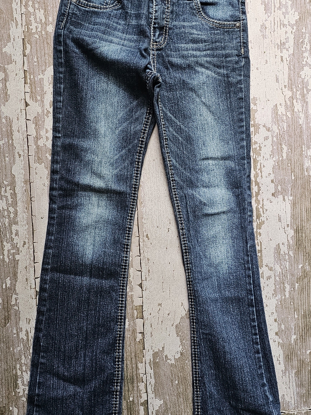 Girls Size 14  Flare Jeans in Faded Blue - Comfortable Everyday Style